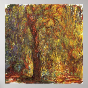 Póster Sauce que llora de Claude Monet, Bello Artes del
