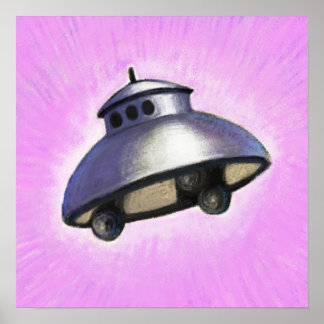 Póster Saucer volador