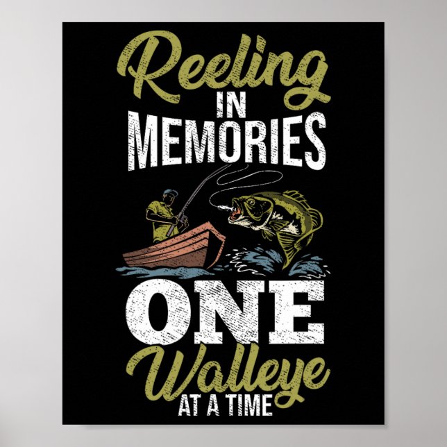 Póster Sauger Angler Walleye Fisherman Walle (Frente)