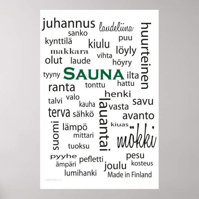 Póster Sauna juliste - poster (Frente)