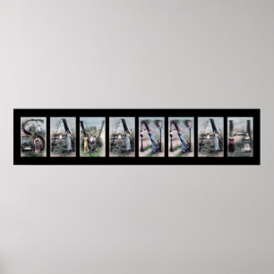 Póster SAVANNAH Alphabet Name Art