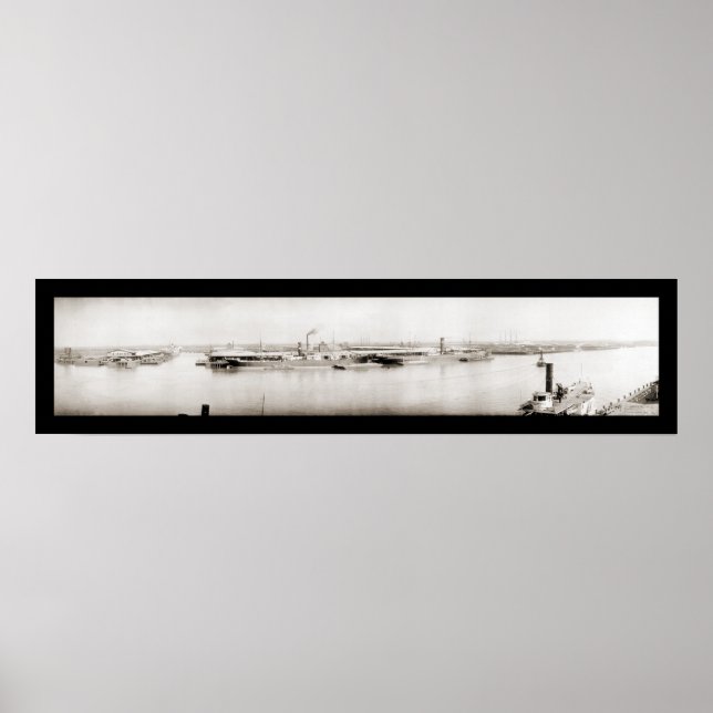 Póster Savannah, GA Docks Photo 1909 (Frente)