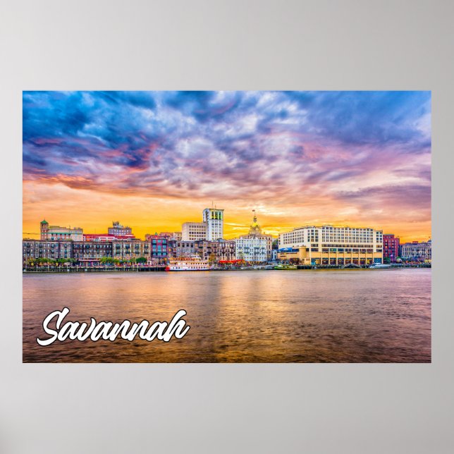 Póster Savannah, Georgia, Estados Unidos (Frente)