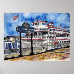 Póster savannah_queen_river_boat