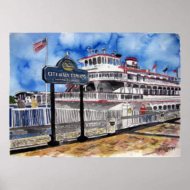 Póster savannah_queen_river_boat (Frente)