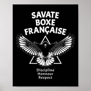 Póster Savate Boxeo Francés Águila
