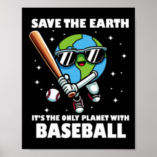 Póster Save Earth Sell Design Funny Earth Day Sports