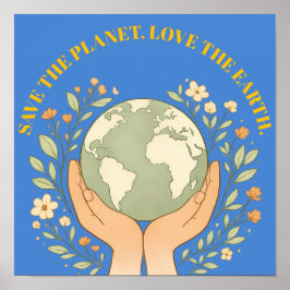 Póster Save the Planet Love the Earth 2026 Poster