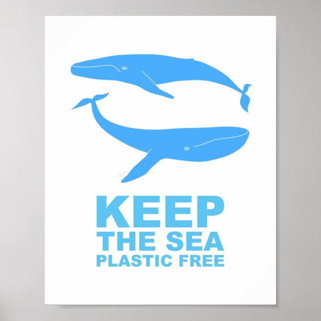 Póster Save the Whales · Keep the Sea Plastic Free Apron (Frente)