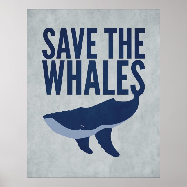 Póster Save the Whales Poster (Frente)