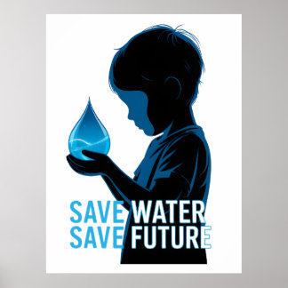 Póster Save Water Save Future