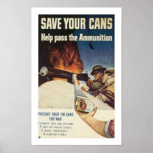 Póster Save Your Cans