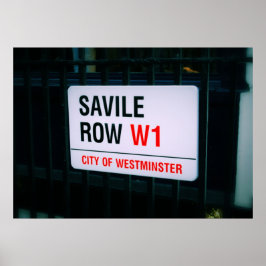 Póster Savile Row - Londres - Poster