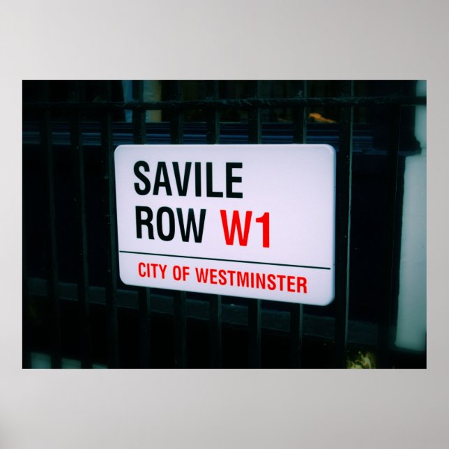 Póster Savile Row - Londres - Poster (Frente)