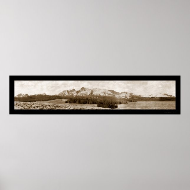 Póster Sawtooth Mountains Stanley ID Foto 1936 (Frente)