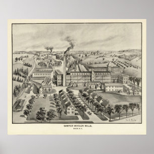 Póster Sawyer Woolen Mills