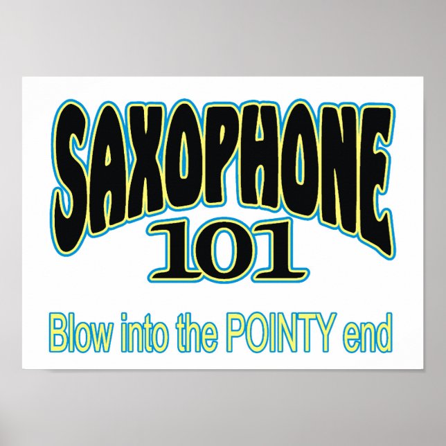 Póster Saxofón 101 (Frente)