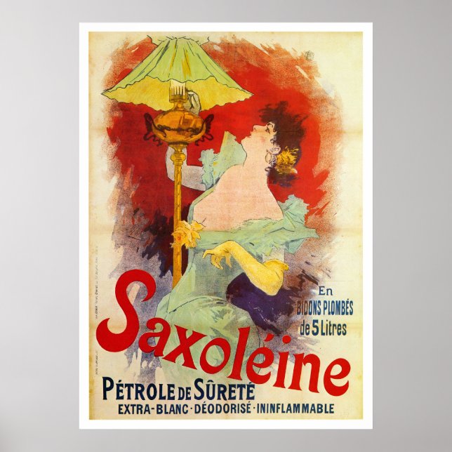 Póster Saxoleina, Jules Chéret (Frente)