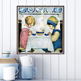 Póster Saying Grace de Jessie Willcox Smith