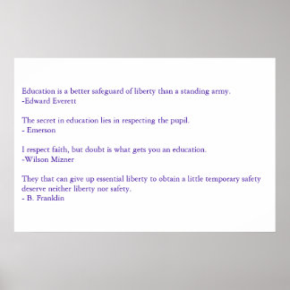 Póster Sayings Sensibles