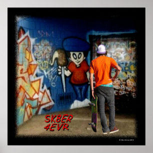 PÓSTER SBA105P.SK8ER 4EVR.