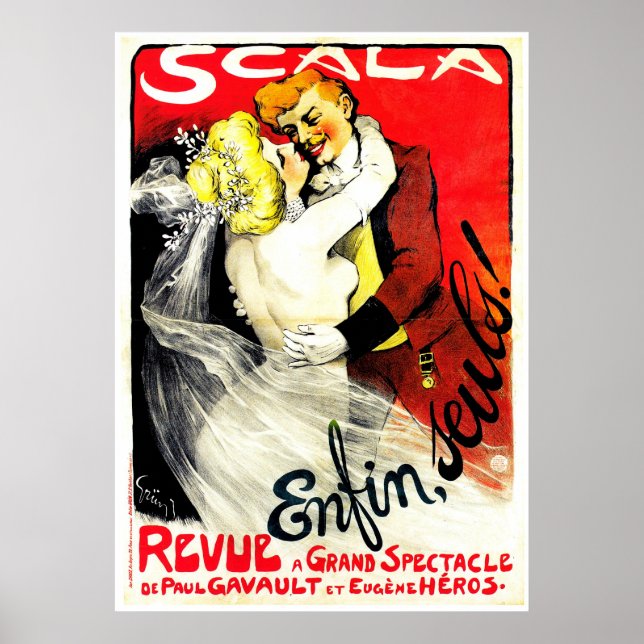 Póster Scala Enfin Seuls ~ Anuncio de época (Frente)