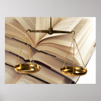 Póster Scales Of Justice