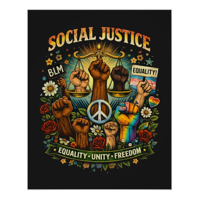 Póster Scales of Justice (Anverso)