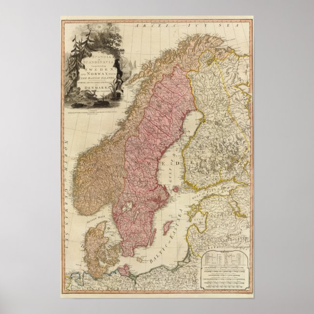 Póster Scandia, Scandinavia (Frente)