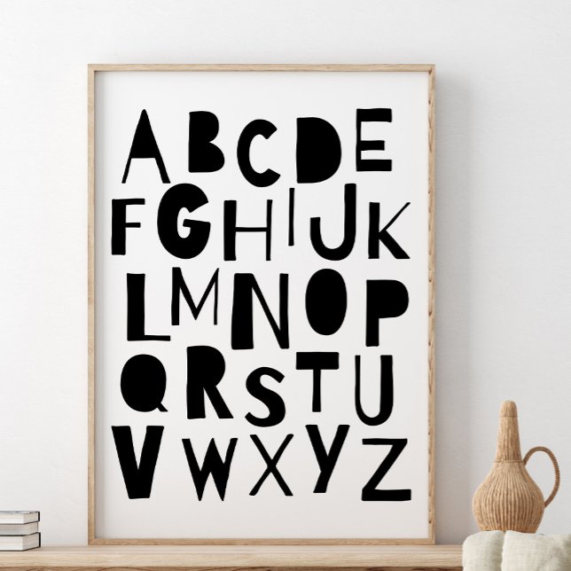 Póster Scandinavian Alphabet, Kids Room Wall Decor (Subido por el creador)