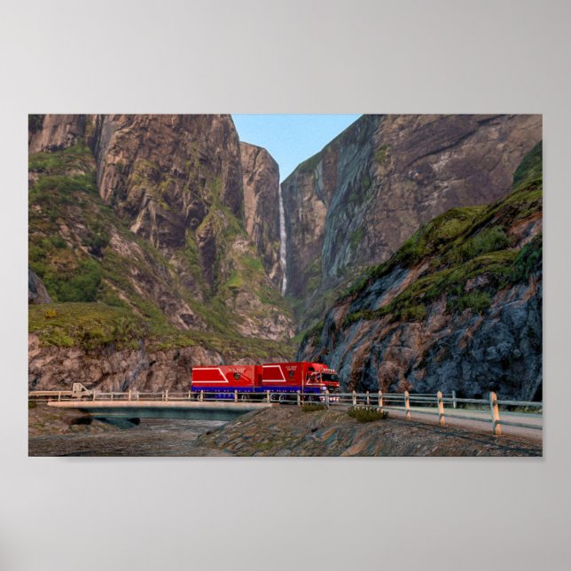 Póster Scania 141 på vej til Honningsvåg, Norge (Frente)