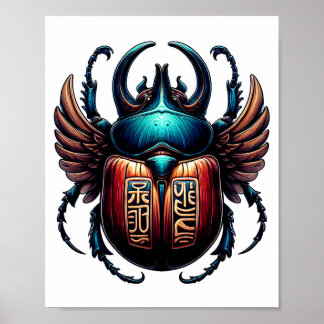 Póster Scarab Beetle Poster