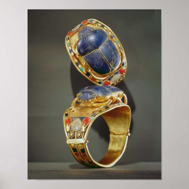 Póster Scarab bracelet, from the Tomb of Tutankhamun (Frente)