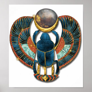 Póster Scarab sagrado del rey Tut