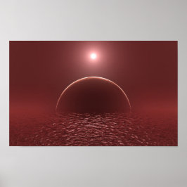 Póster Scarlet Ocean Moon