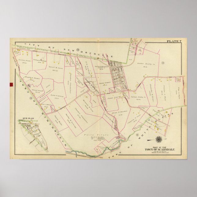 Póster Scarsdale, Nueva York (Frente)