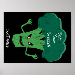 Póster Scary Broccoli Thunder_Cove