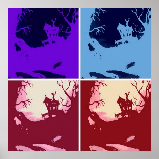 Póster Scary Halloween House (Frente)