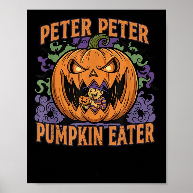 Póster Scary Peter Pumpkin Eater Halloween Jack O Lantern (Frente)
