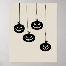 Póster Scary Pumpkin hanging