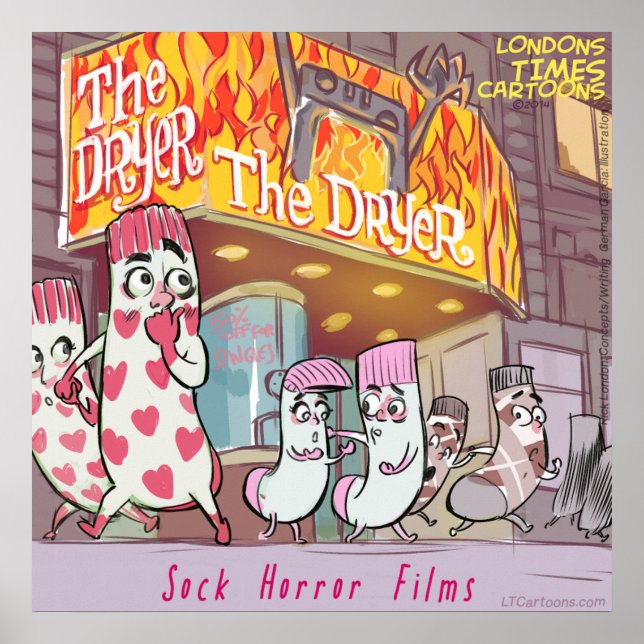 Póster Scary Socks Movies Funny Premium Glossy Poster (Frente)