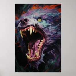 Póster Scary Werewolf