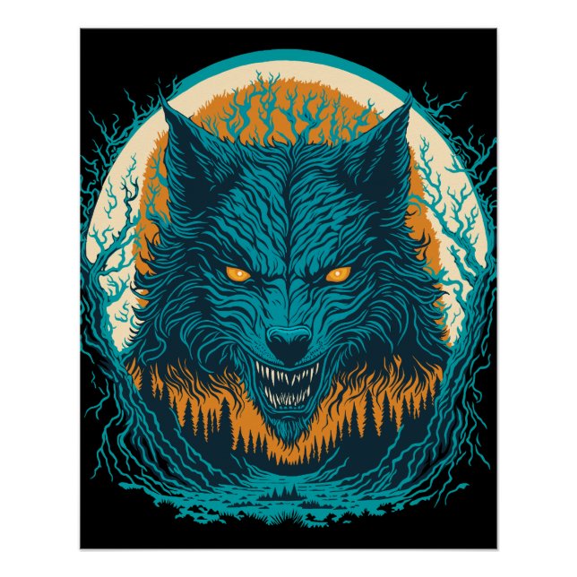 Póster Scary Werewolf (Anverso)