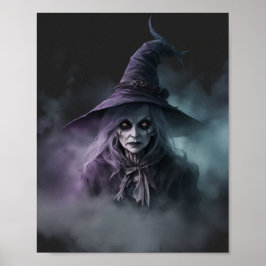 Póster Scary Witch Halloween
