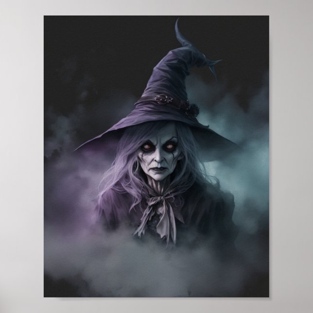 Póster Scary Witch Halloween (Frente)