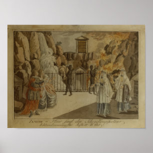 Póster Scene from 'The Magic Flute' by Mozart, 1795