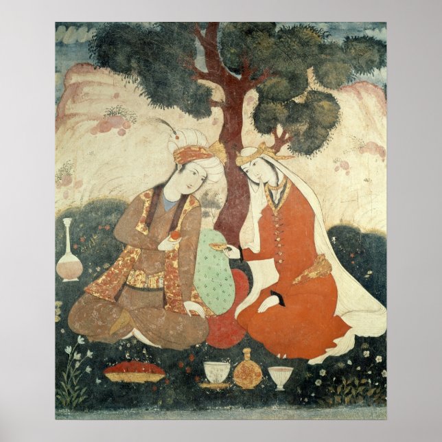Póster Scene galante from the era of Shah Abbas I (Frente)