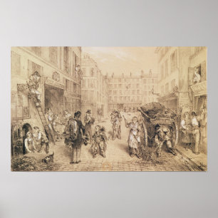 Póster Scenes and Morals of Paris