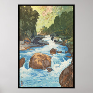 Póster Scenes in the Japan Alps, Kurobe River Yoshida art