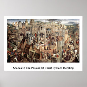 Póster Scenes Of The Passion Of Christ By Hans Memling